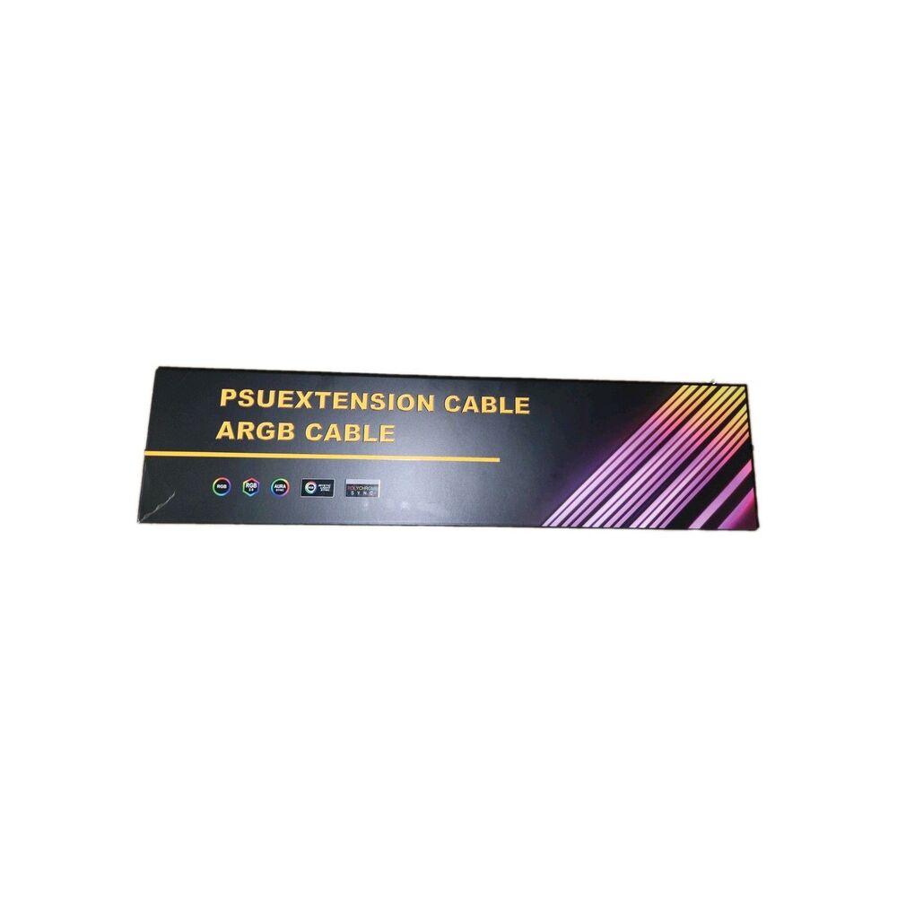 SAMA 3*8PIN Addressable ARGB PSU  Extension Cable Double Side Lighting - Black